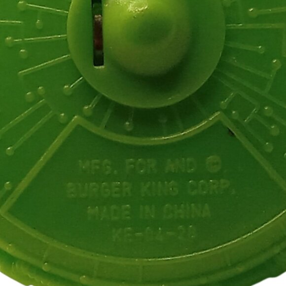 🎯 10 for $12 / Vintage Green UFO Spin Top Collectible Play Toy - Picture 7 of 8